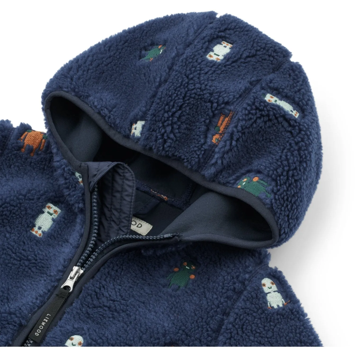 LieWood Robots / Indigo Blue Mara Pile Jacket Grab Layer