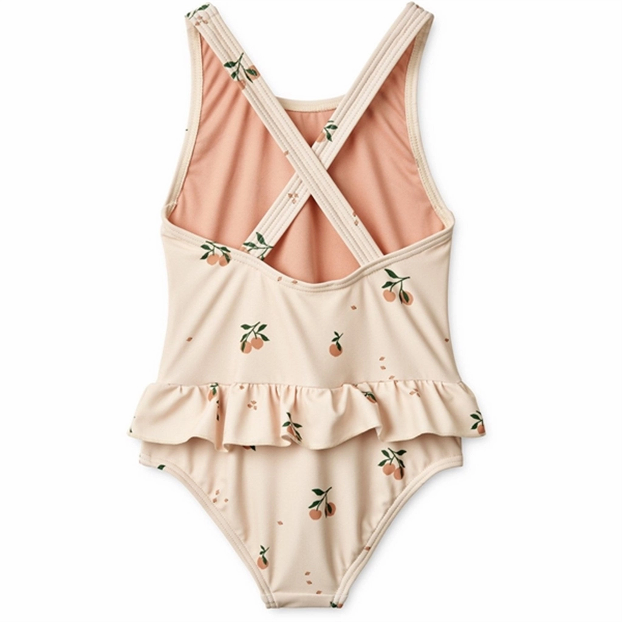 Liewood Amara Swimsuit Peach Sea Shell Sunscreen Compatible Contrast-Trim