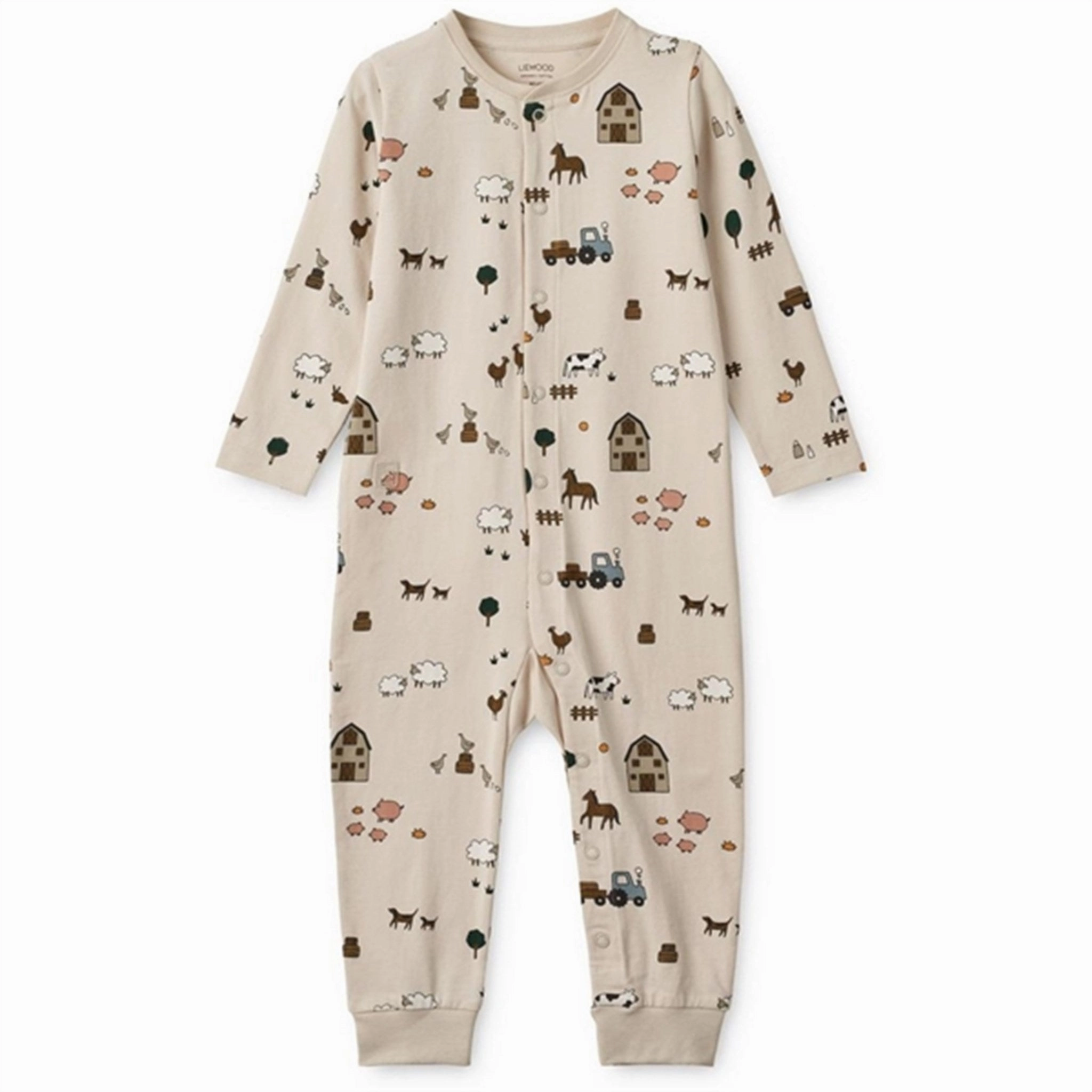 Liewood Birk Pyjamas Set Farm / Sandy Picnic Lightweight Retro Model