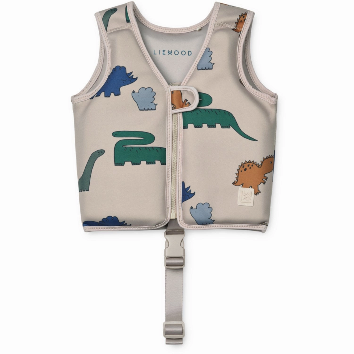 LIEWOOD Dinosaurs / Mist Dove Swim Vest Padded-Cups Solid colors