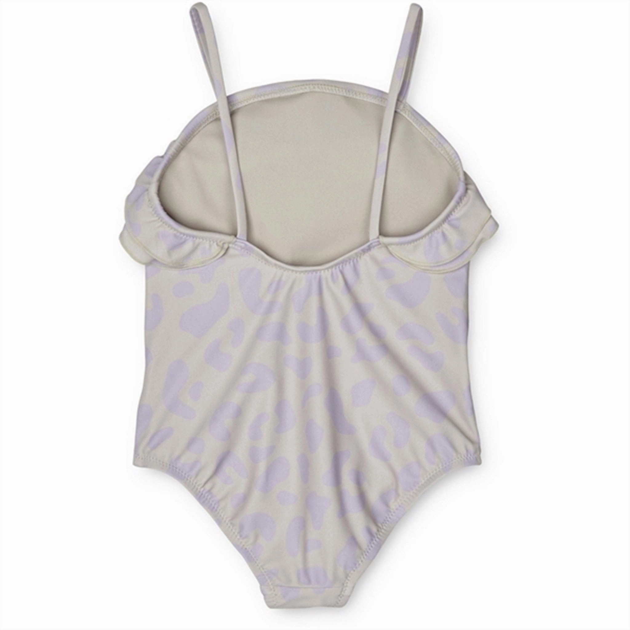 Zipper-Front Tropical Vibes Liewood Josette Swimsuit Leo Misty Lilac