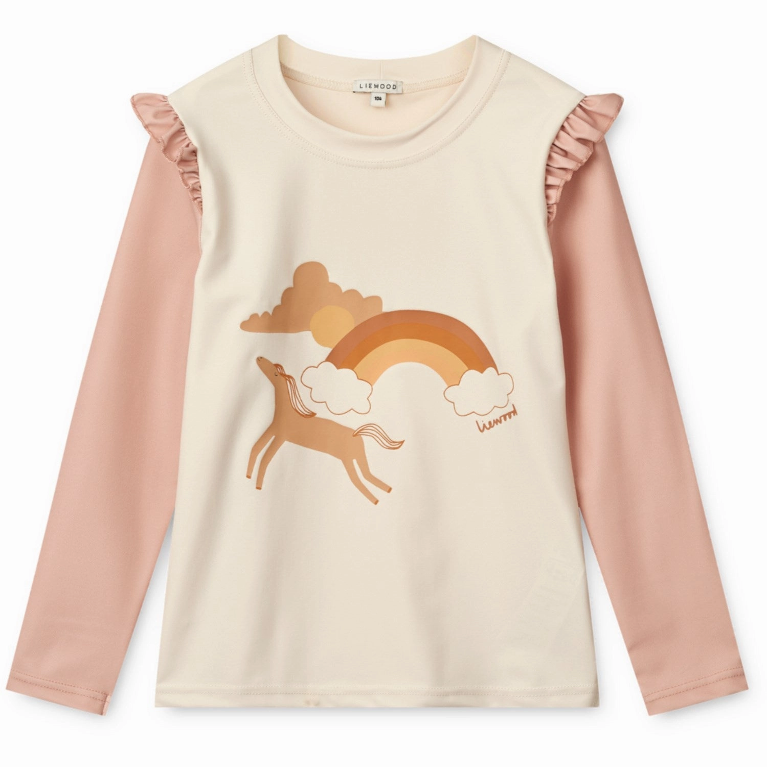 Summer Attire LIEWOOD Pale Tuscany / Ecru Tenley Placement Swim Tee