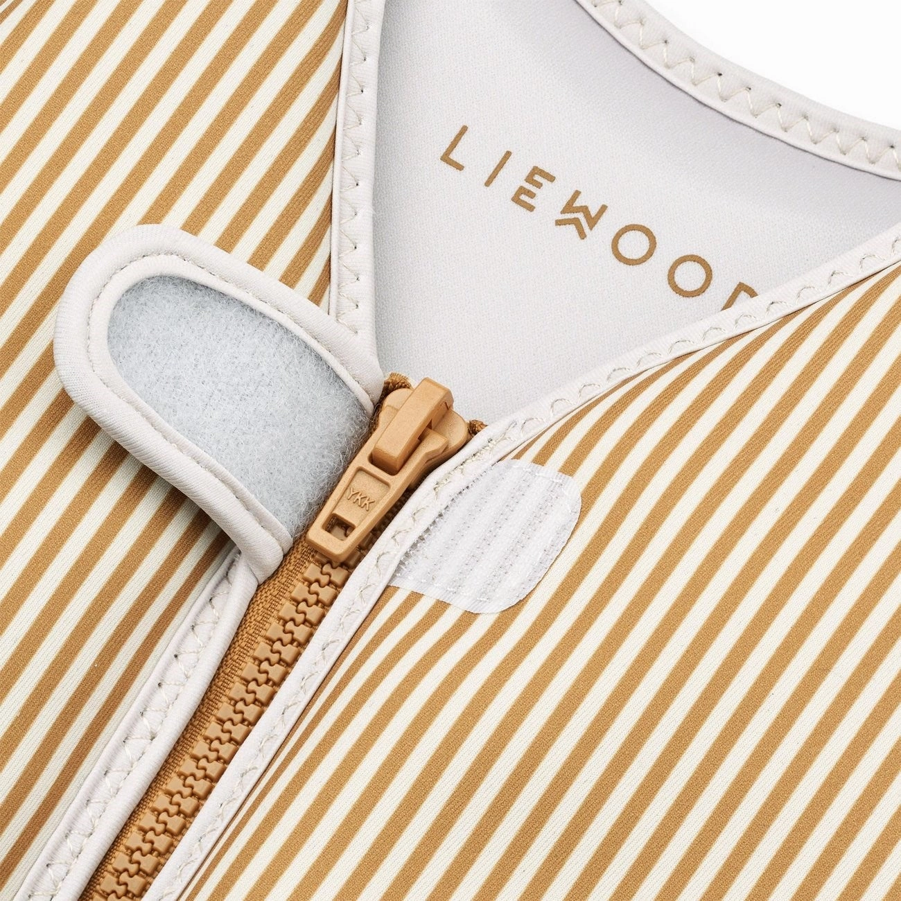 Sweat Resistant Material LieWood Stripe: Sandy/Golden Caramel Dove Swim Vest