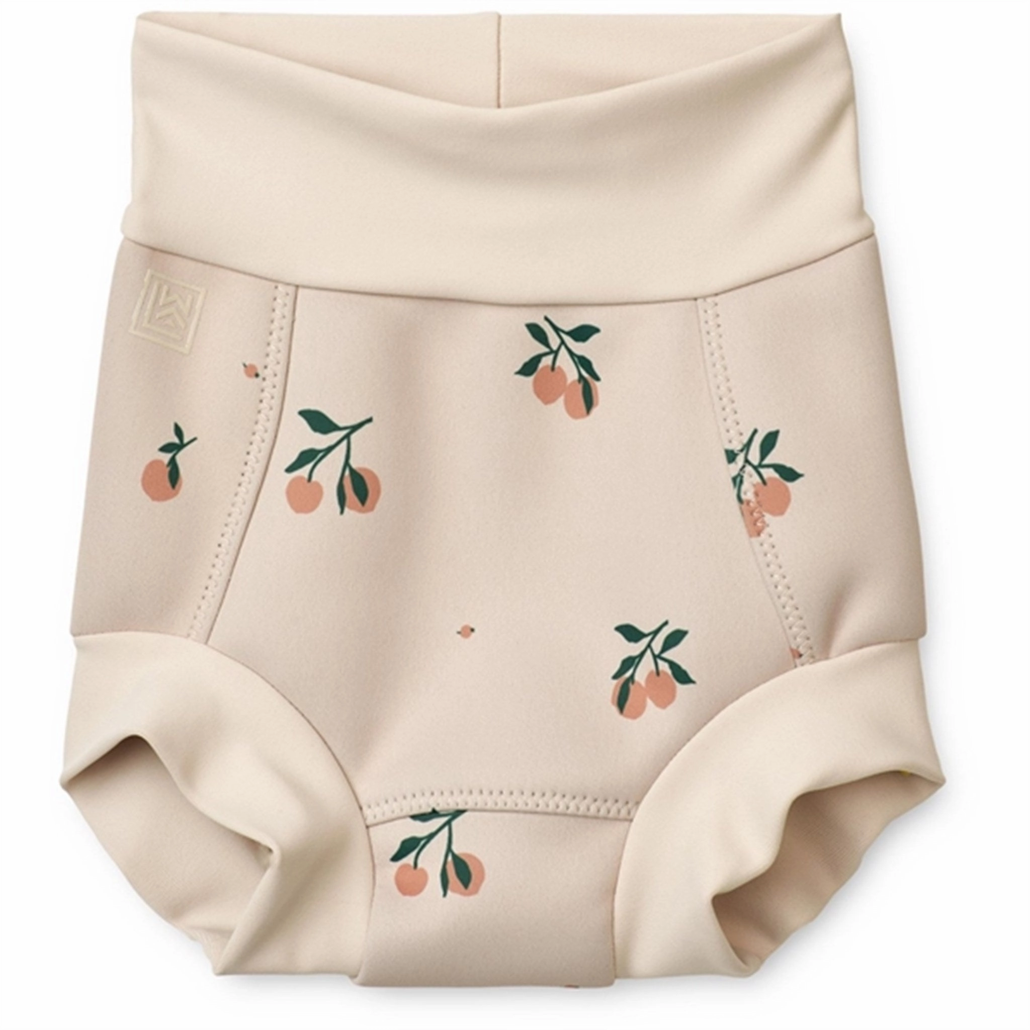 Embroidery-Pattern Liewood Valentin Nappy Swim Pants Peach Seashell
