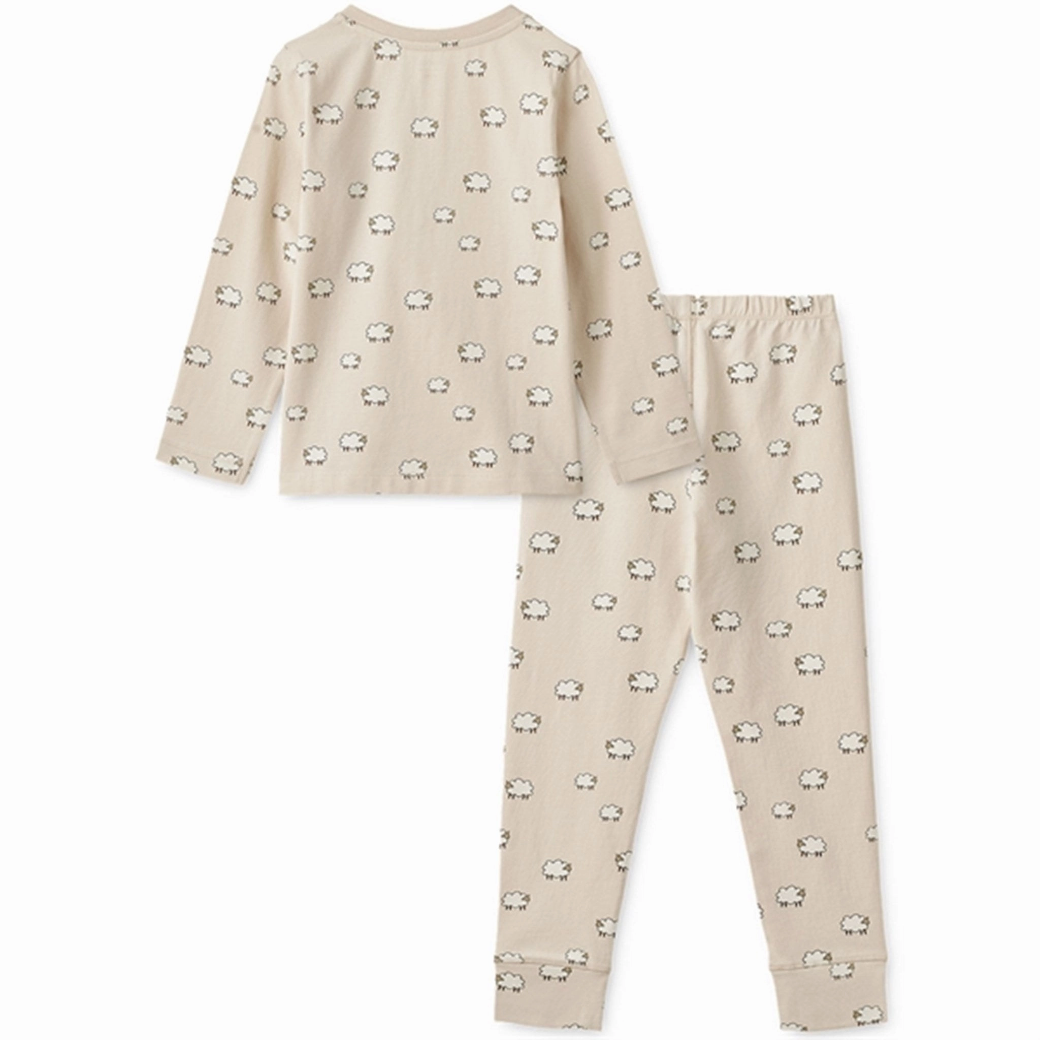 Liewood Wilhelm Pyjamas Set Sheep / Sandy Simple Style Snuggle Moment