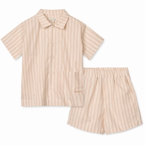LIEWOOD Y/D Stripe Sorbet Rose / Creme De La Creme Leona Stripe Set Versatile Layering