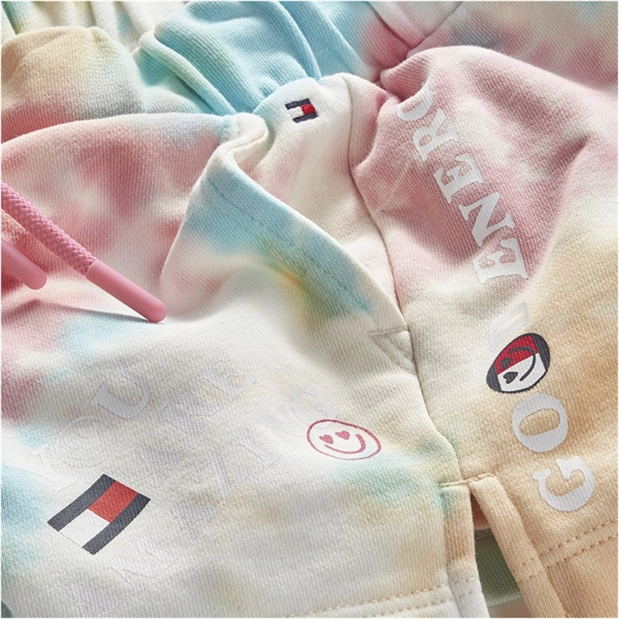 Fitness Look Tommy Hilfiger Sweat Shorts Ecru Tie Dye