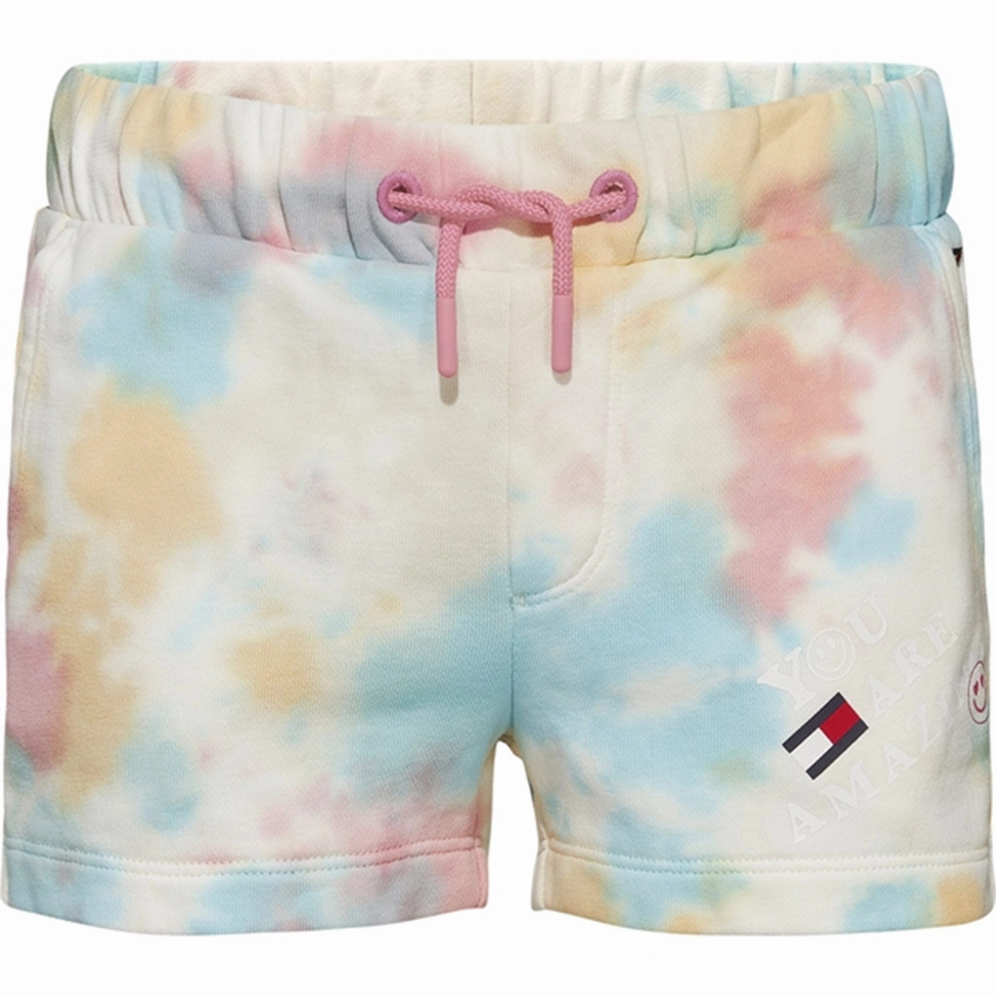 Athletic Wear Tommy Hilfiger Sweat Shorts Ecru Tie Dye