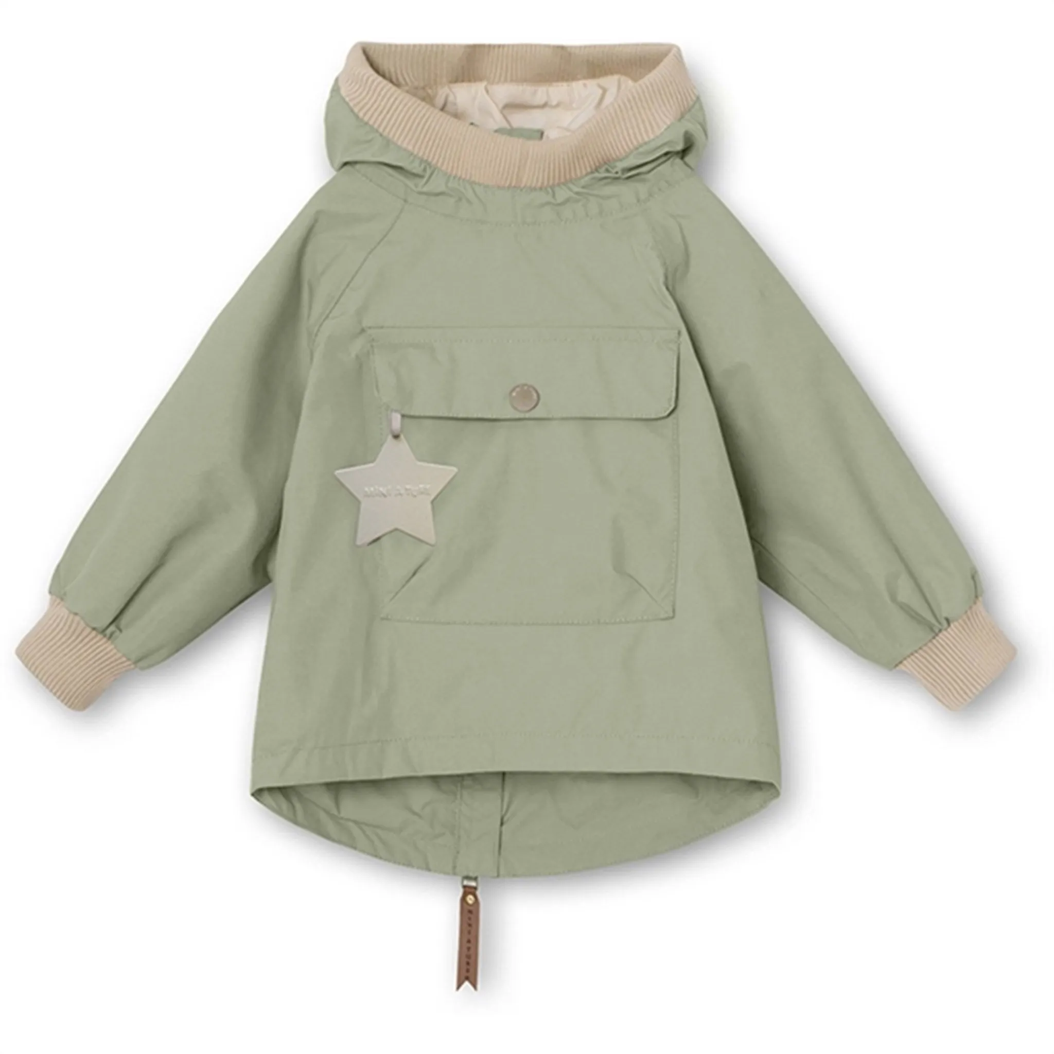 MINI A TURE Baby Vito Spring Anorak Desert Sage WrinkleResistant release