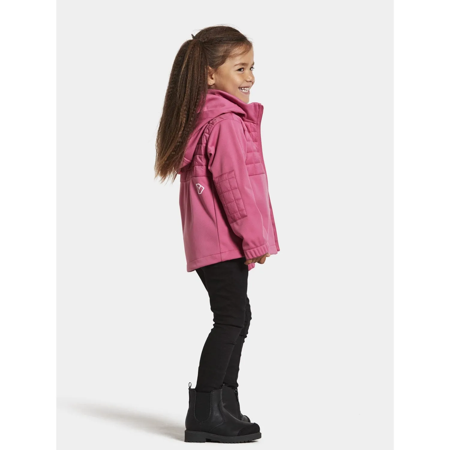 Didriksons Sweet Pink Briska Kids Jacket Trust