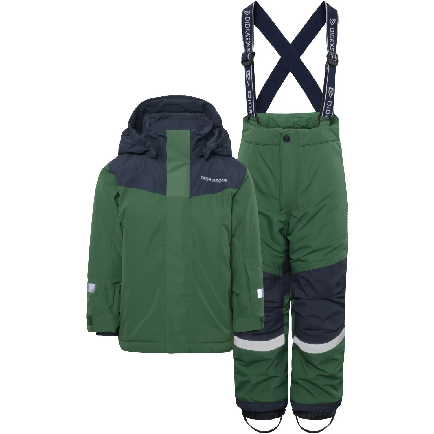 Windproof Technology Hear Didriksons Pine Green Skare Kids Set