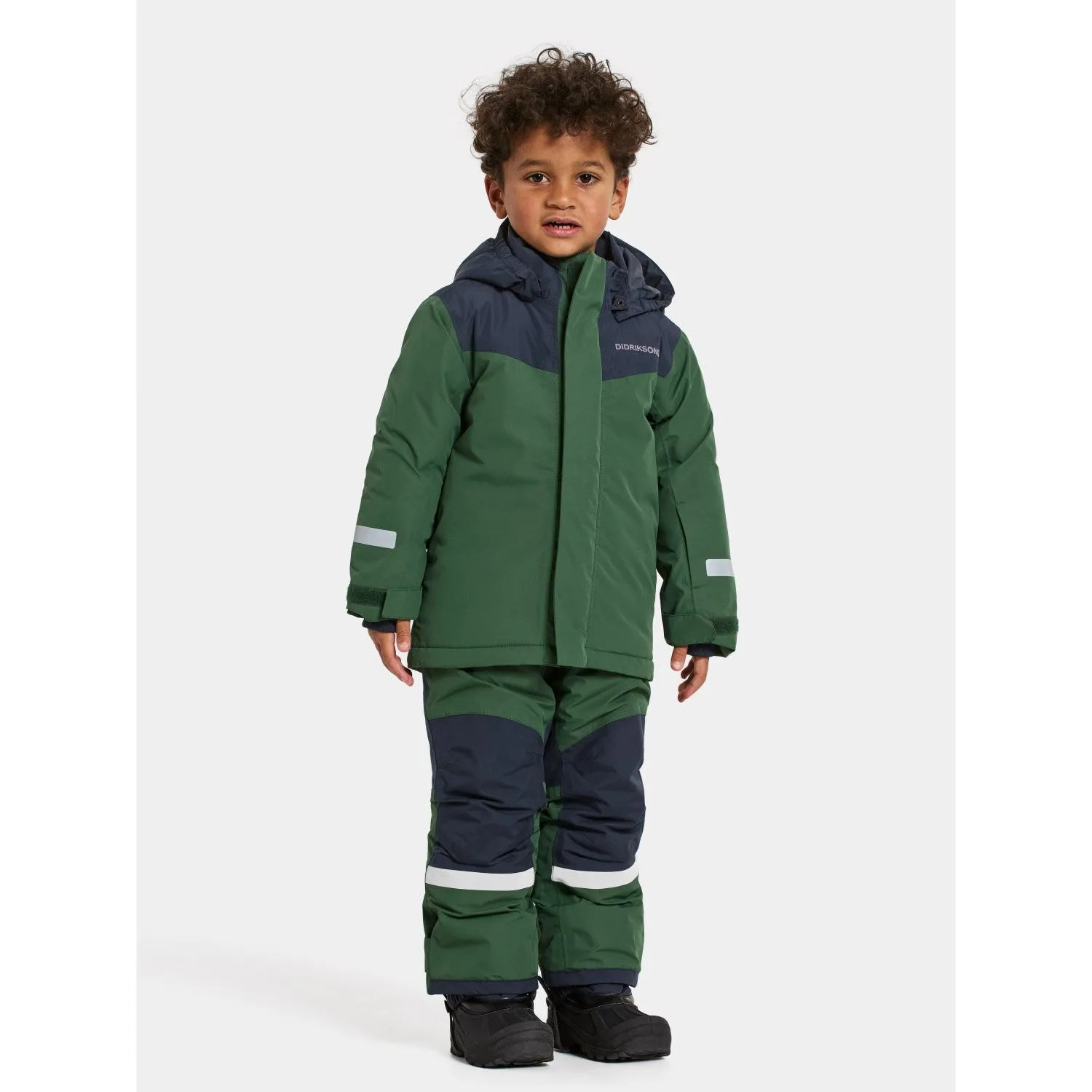 Didriksons Pine Green Skare Kids Set Indication