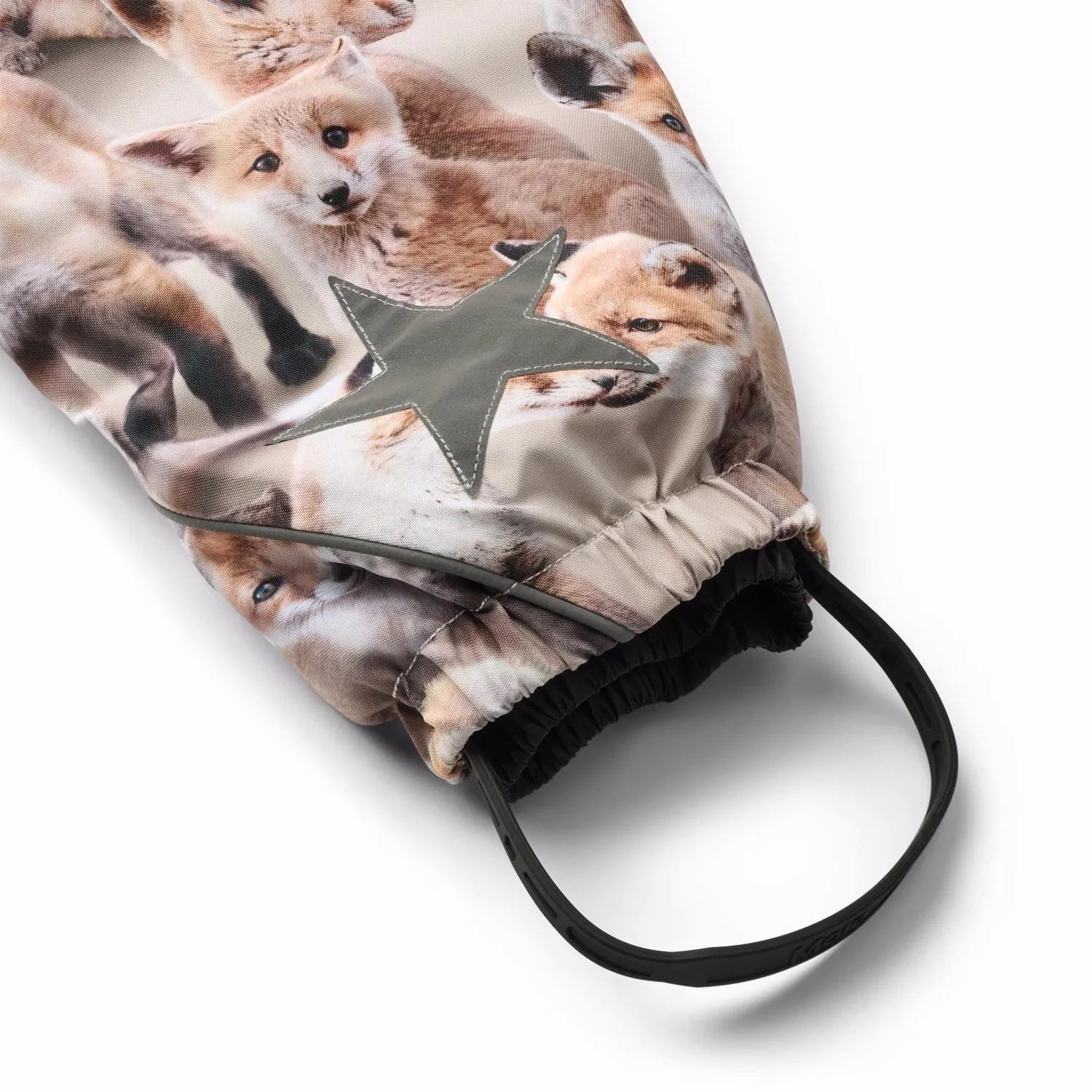 Smooth-Lining Molo Playing Foxes Pyxis Fur Baby Snowsuit