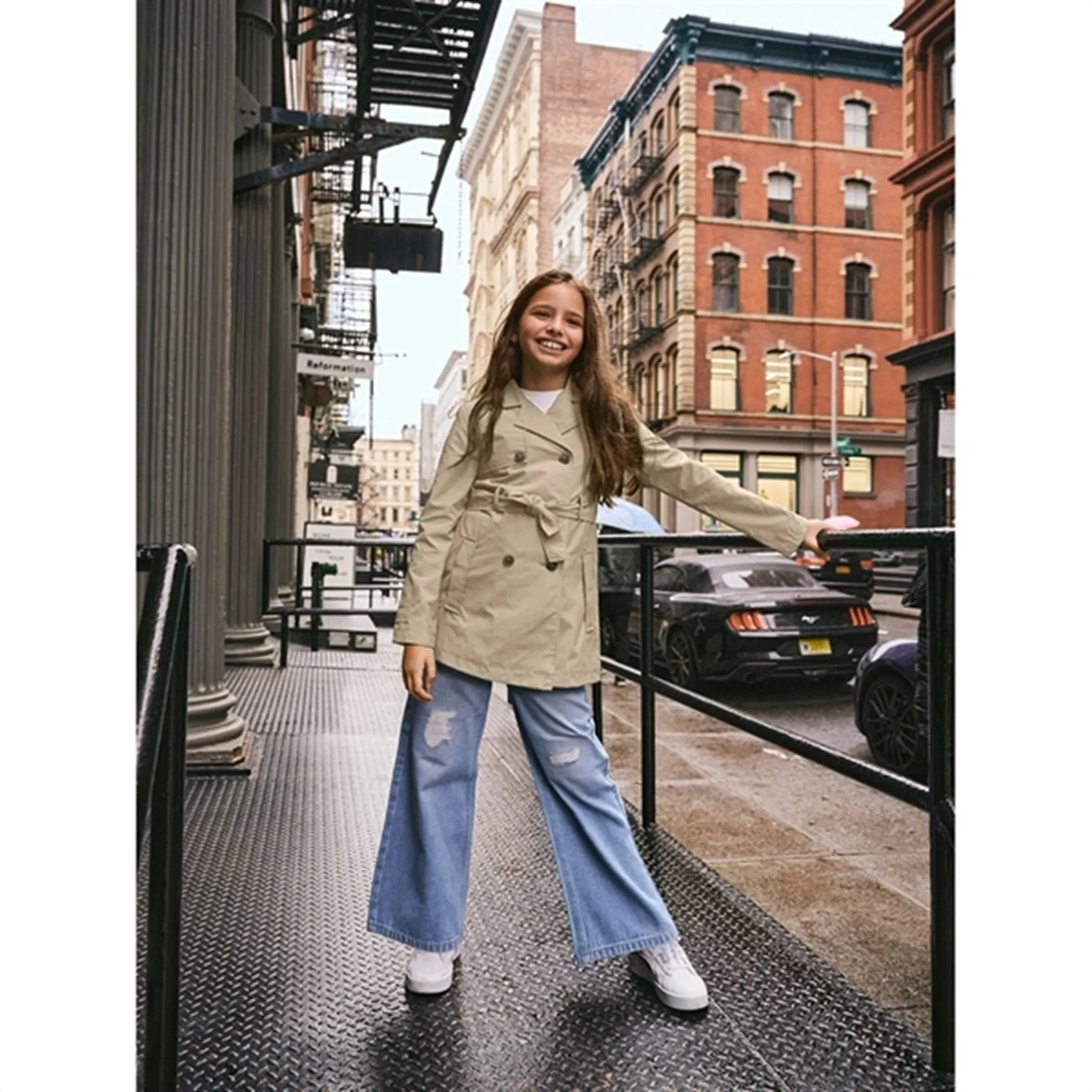 Name it Savannah Tan Madelin Trenchcoat kids Distribute