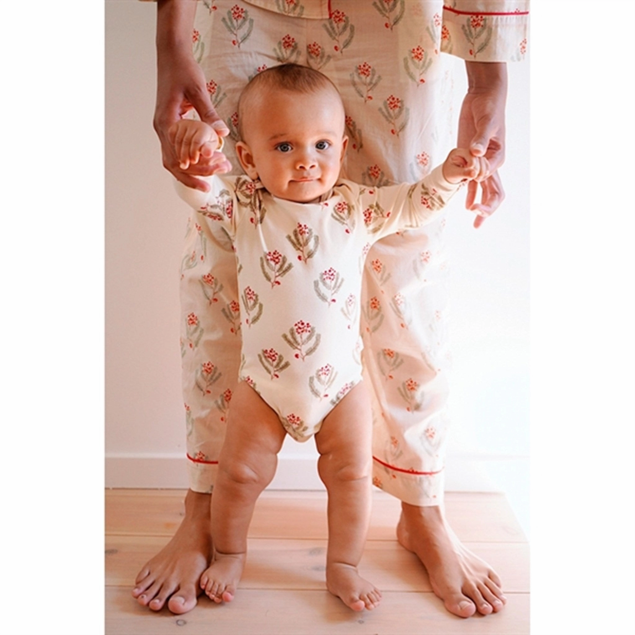 Konges Sl?jd Christmas Newborn Set Christmas Vintage Flower Blanket Soft Wind Downwear