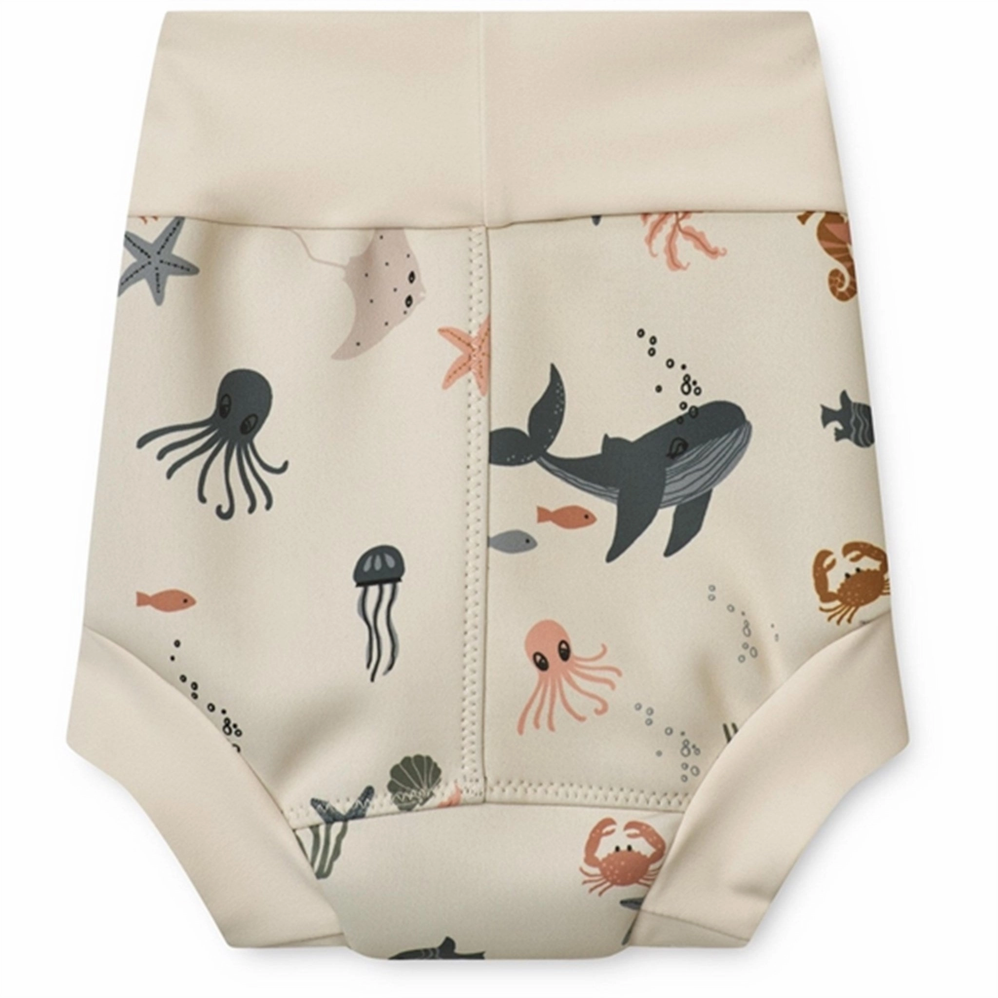 Liewood Valentin Nappy Swim Pants Sea Creature/Sandy UV Reflective Trim