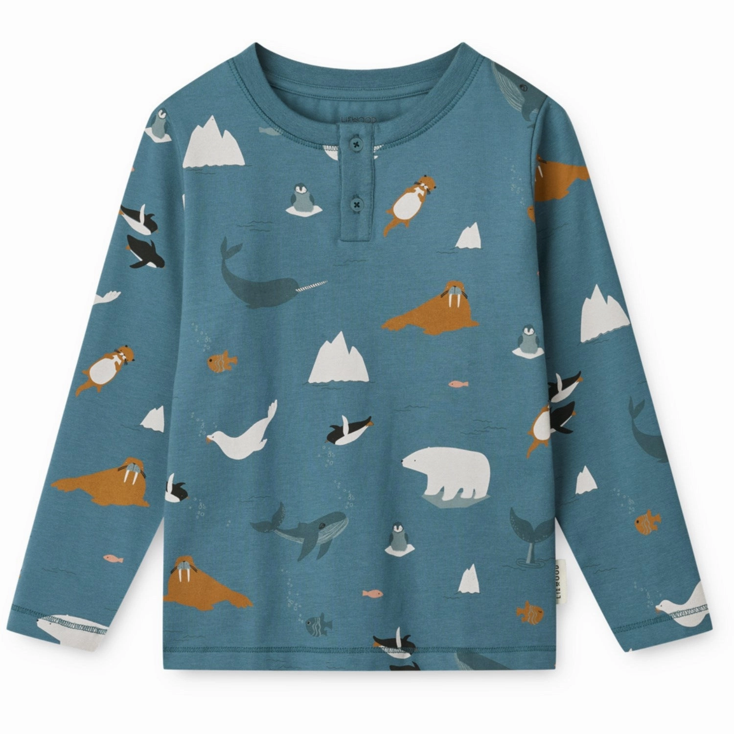 LIEWOOD Arctic Sea / Ocean View Wilhelm Printed Pyjamas Set Cozy Set Temperature Regulating
