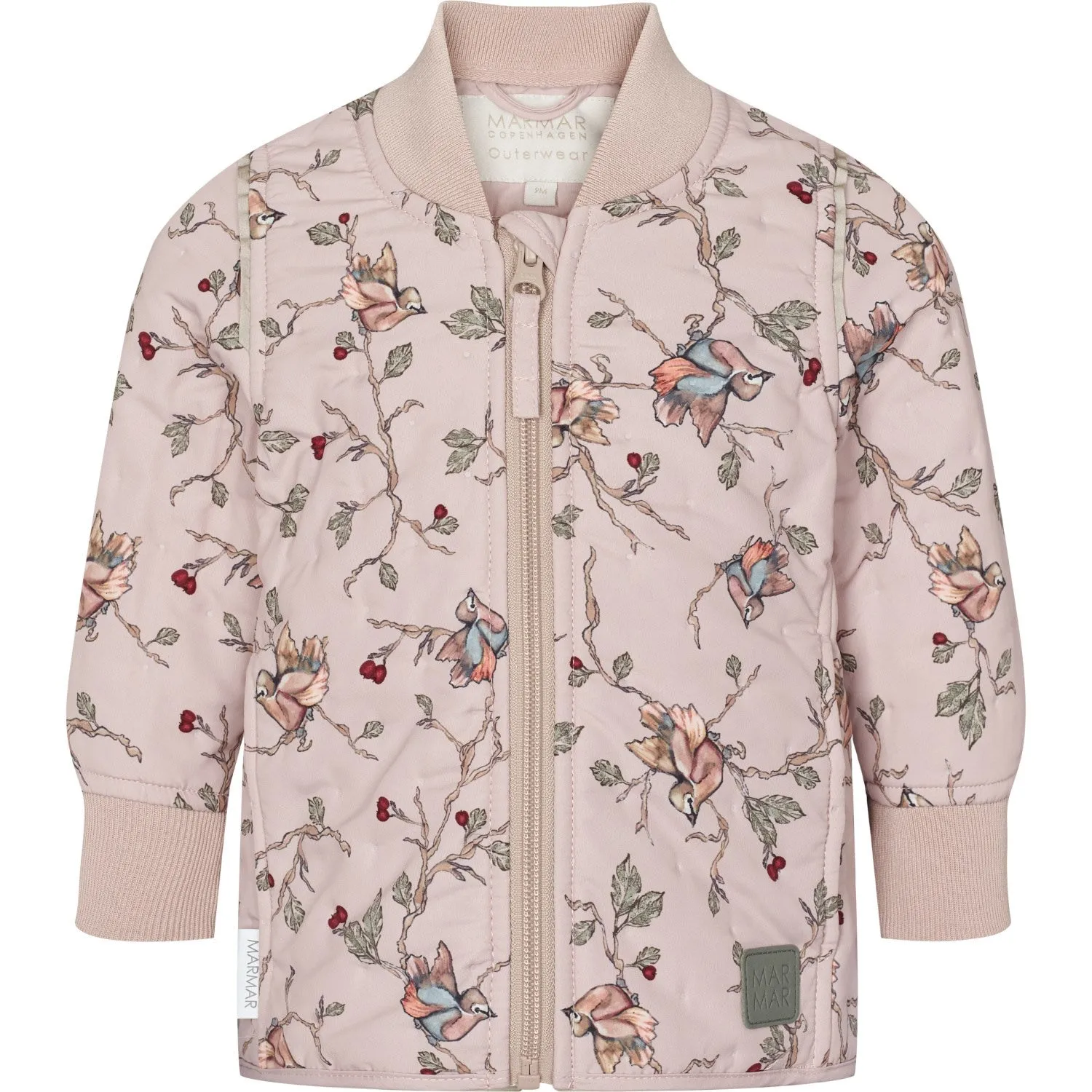 MarMar Thermo Robin Print Orry Jacket Feminine cut blouse Chain-Detail