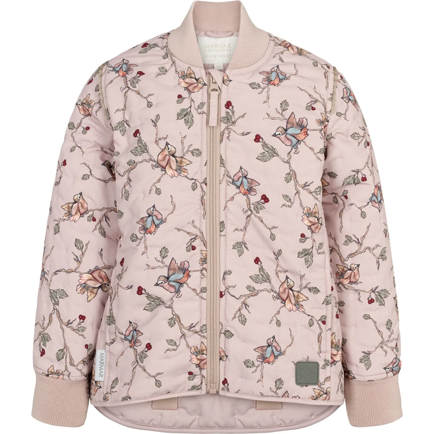 MarMar Thermo Robin Print Orry Jacket Spread-Collar Recycled-Material