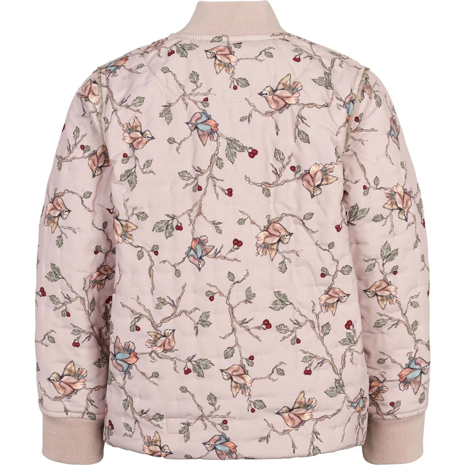 Slit-Back Belted-Waist MarMar Thermo Robin Print Orry Jacket