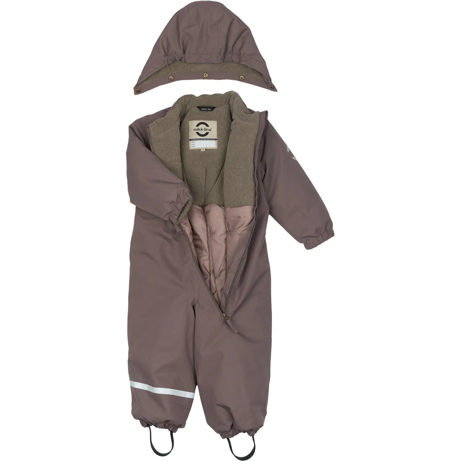 Everyday-Comfort Flutter-Sleeve Mikk-Line Sparrow Snow Suit Solid