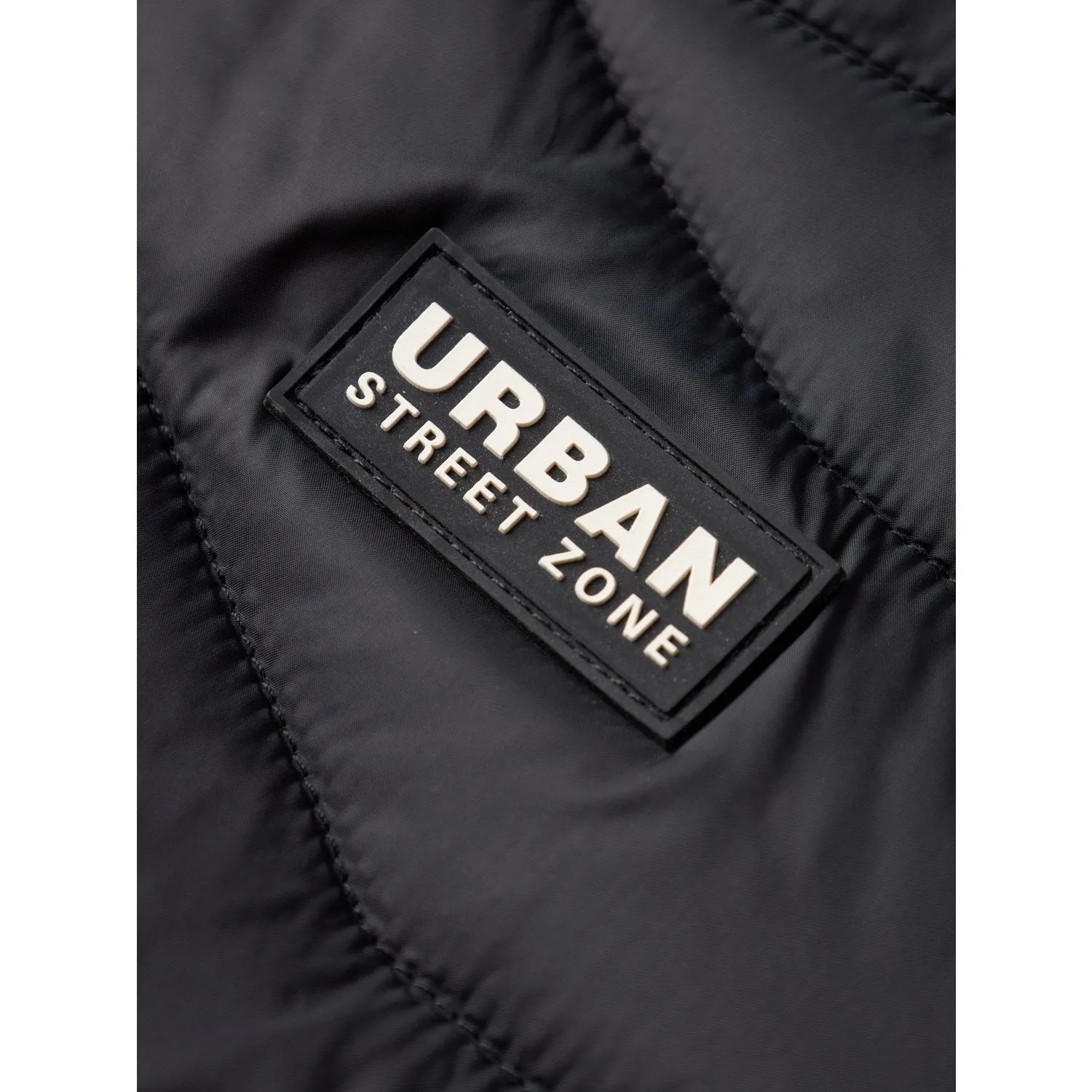 Name It Black Monay Jacket Waist-Cinching Stud-Detail