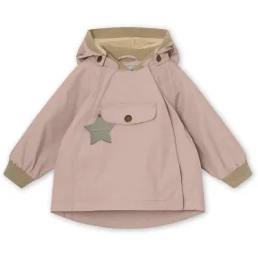 suitable for beauty pageants Hexagonal Quilted Pattern MINI A TURE Wai Spring Jacket w/Fleece Lining Rose Smoke