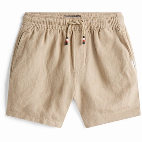 Machine-washable Tommy Hilfiger Sandalwood Linen Viscose Shorts
