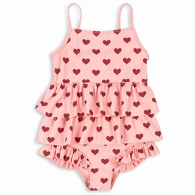 Konges Sl?jd Amour Pink Manuca Frill Swimsuit Grs Confidence-Boosting
