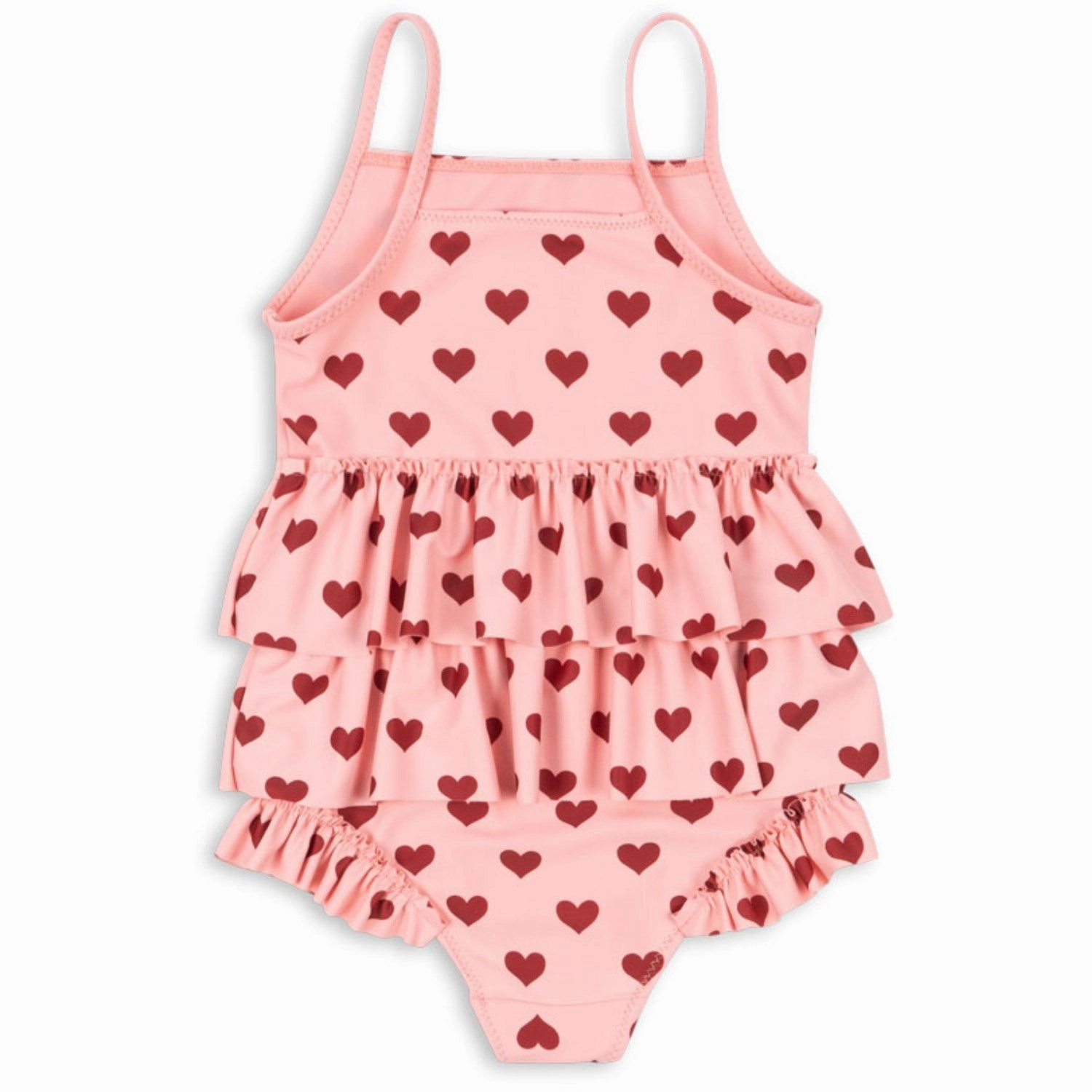Konges Sl?jd Amour Pink Manuca Frill Swimsuit Grs Quick Close Fastener Poolside Apparel