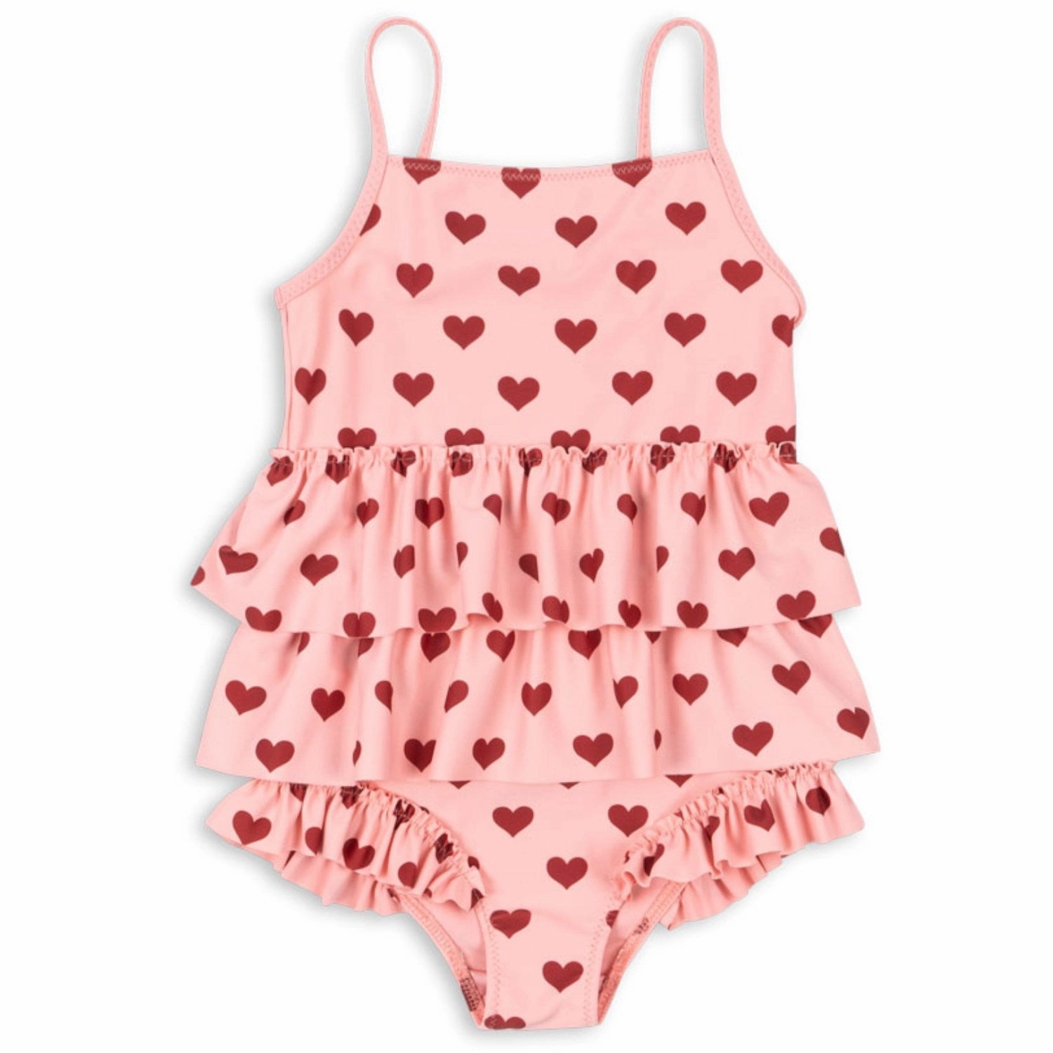 Konges Sl?jd Amour Pink Manuca Frill Swimsuit Grs Coastal Pack Salt Corrosion Resistant