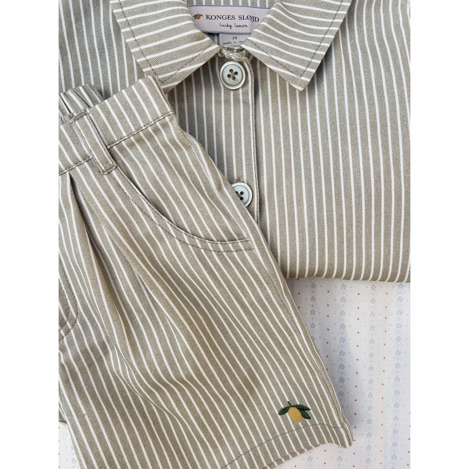 Active Look cardigan Konges Sl?jd Tea Stripe Frankie Shorts Gots