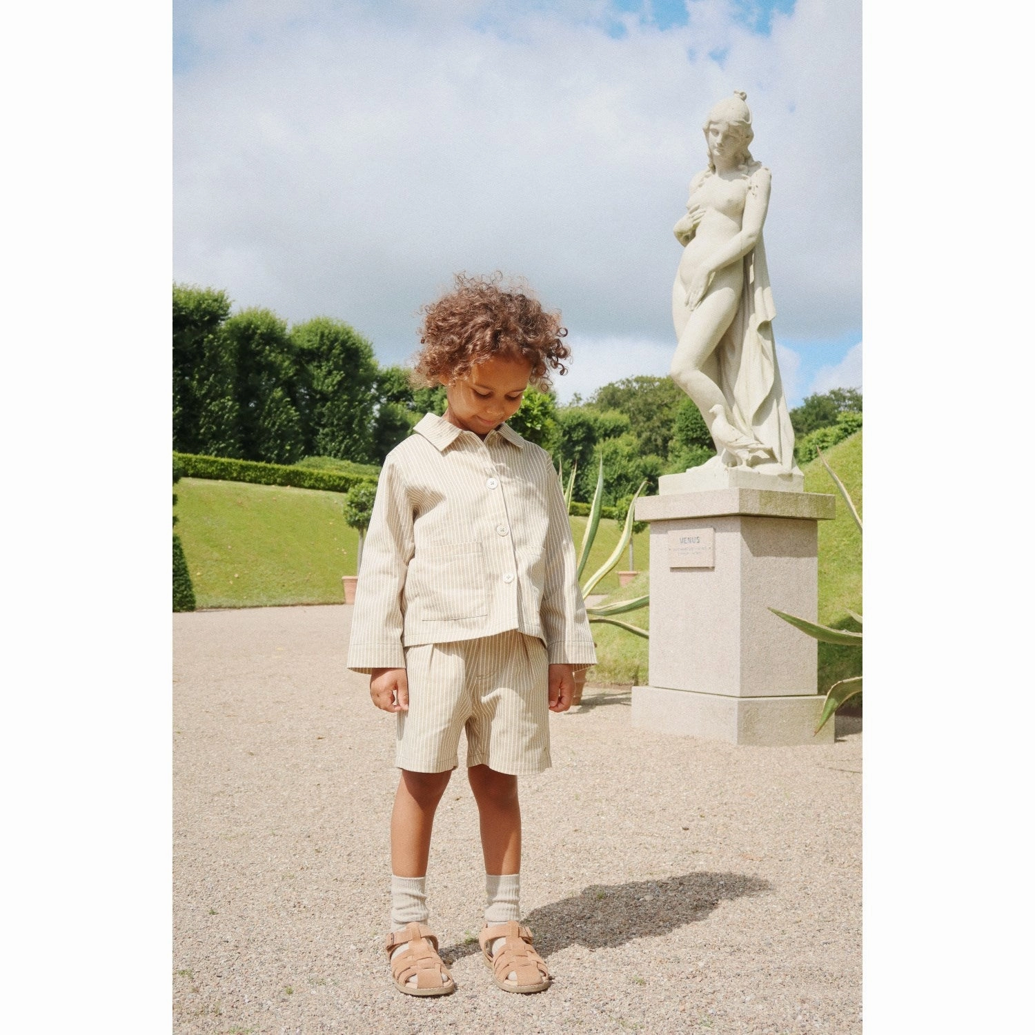 Konges Sl?jd Tea Stripe Frankie Shorts Gots anti static coating