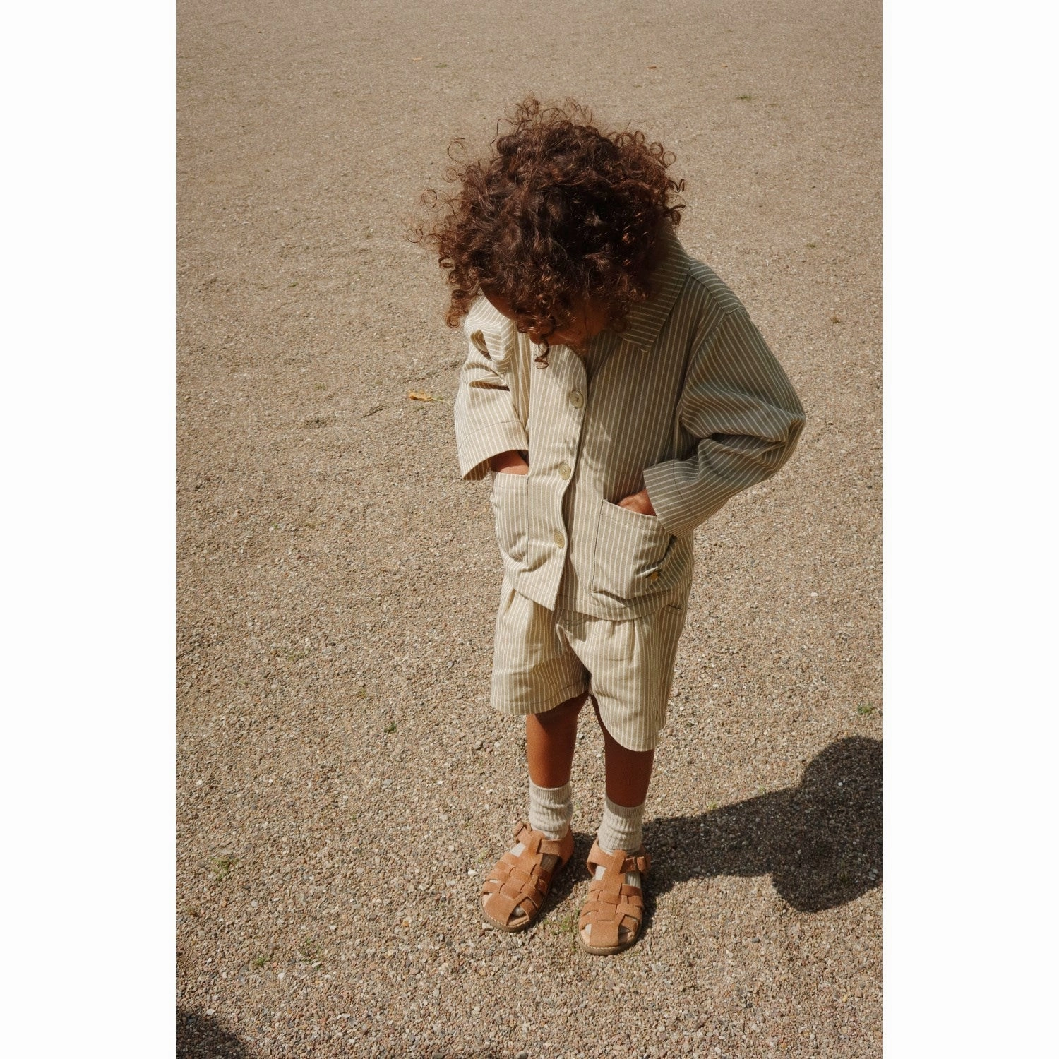 Konges Sl?jd Tea Stripe Frankie Shorts Gots embroidery work Hygienic Antimicrobial Layer