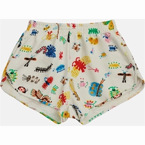Outdoor Layer Bobo Choses Funny Insects All Over Running Shorts Offwhite