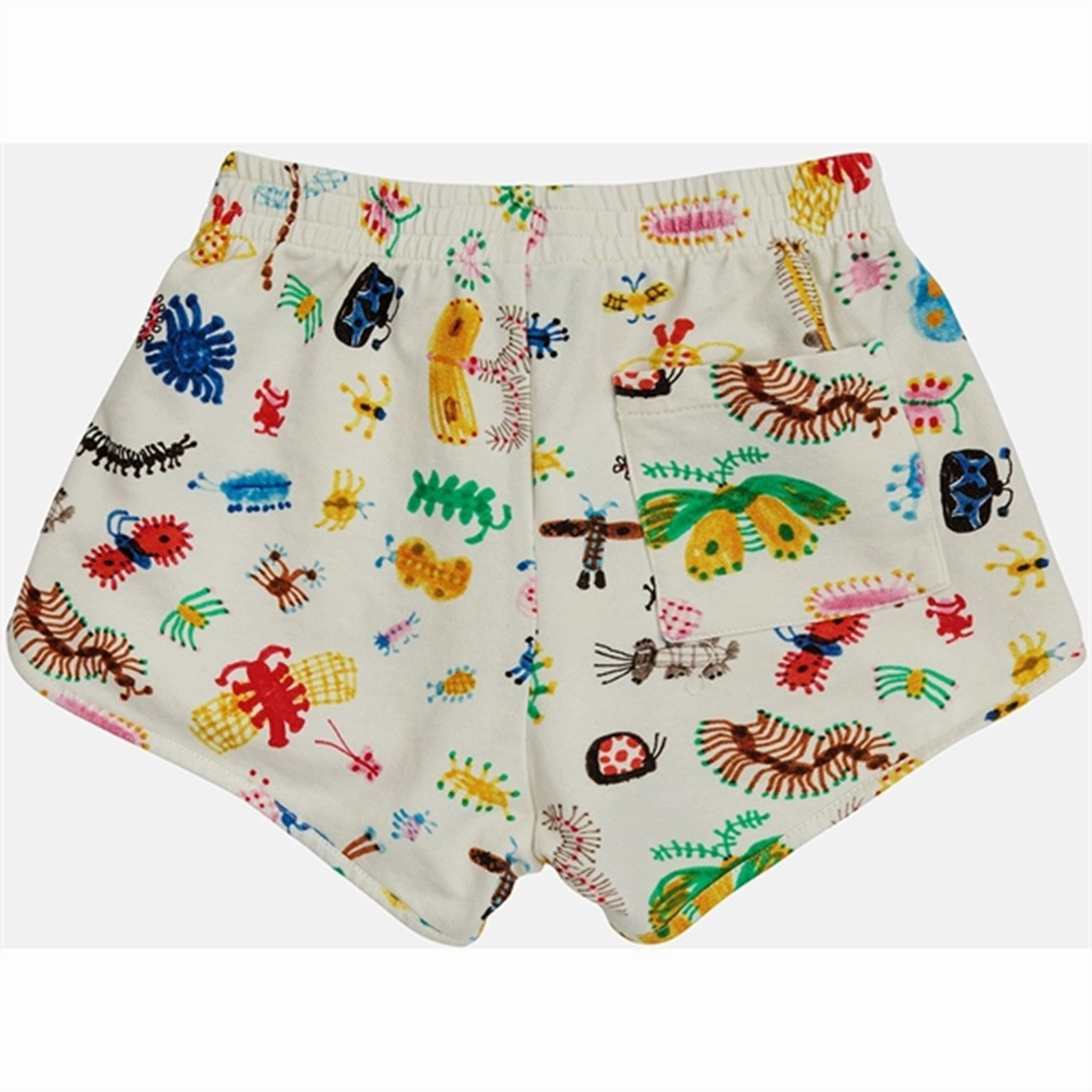 Bobo Choses Funny Insects All Over Running Shorts Offwhite Odor Resistant Coating