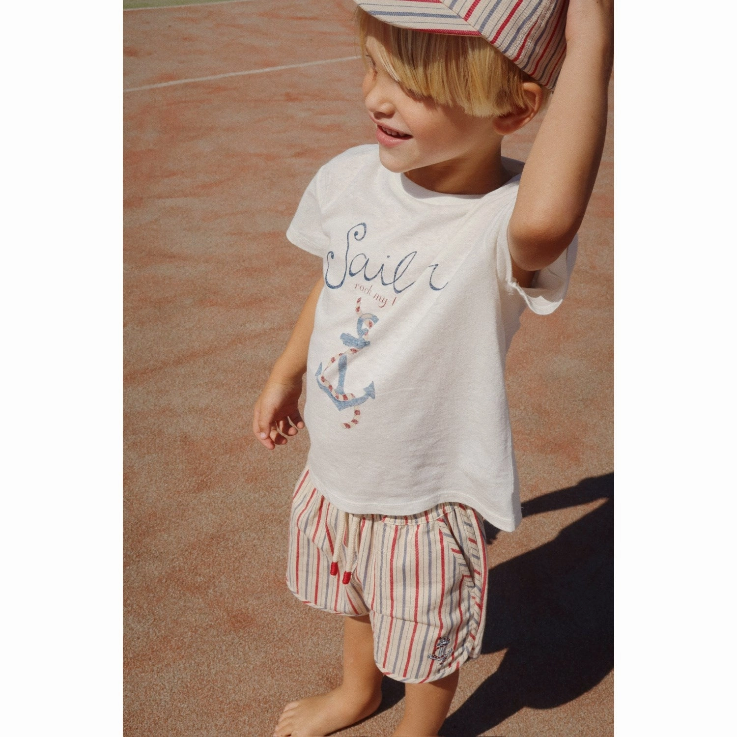 outdoor concert style Flex Foam Insert Konges Sl?jd Antique Stripe Marlon Shorts Gots