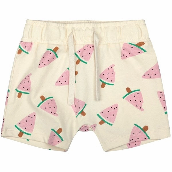 THE NEW Siblings White Swan Watermelon AOP Kaya Shorts Port Pocket Design