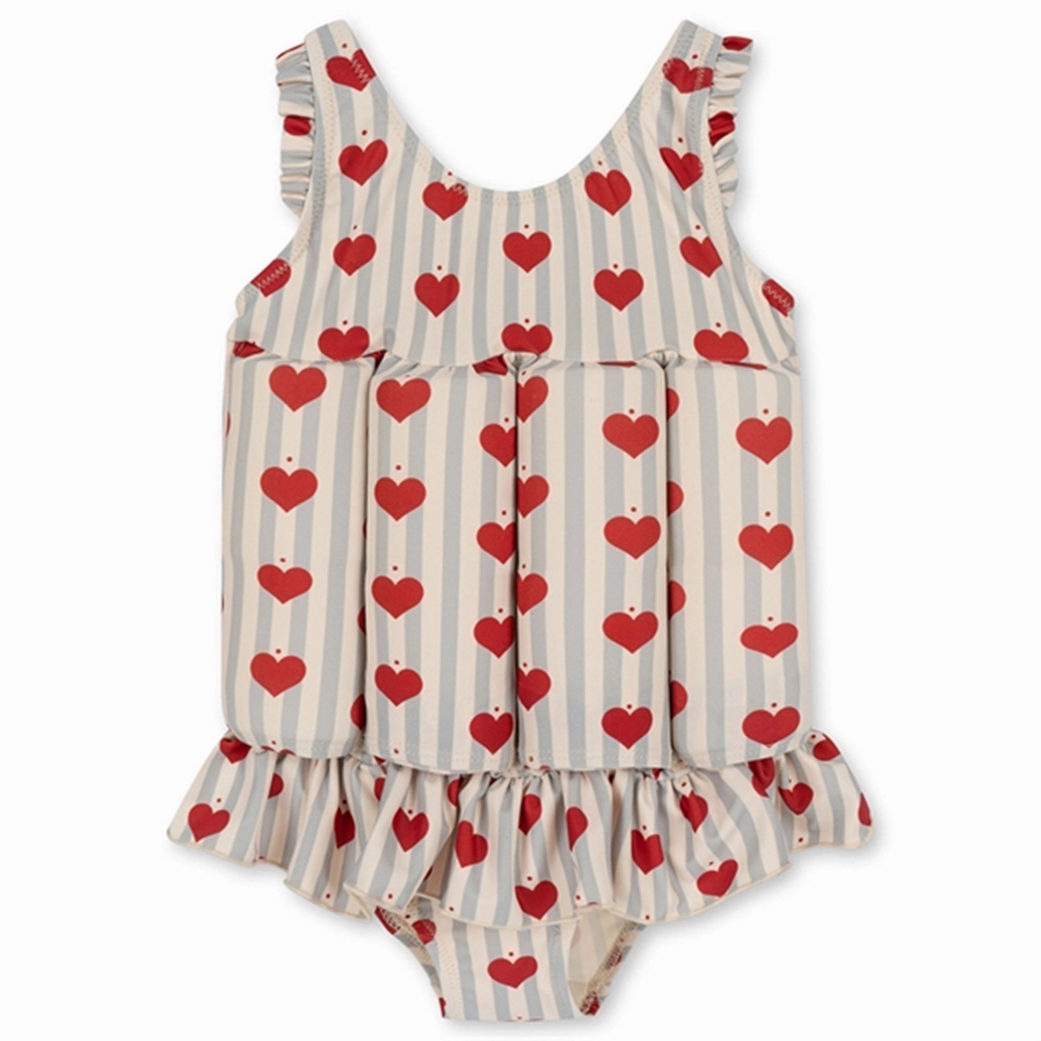 Fun designs Konges Sl?jd Amour Blue Stripe Float Frill Swimsuit