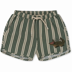 Konges Sl?jd Seer Asnou Swim Shorts Pasture Stripe Lightweight-material