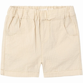 Lil'Atelier Bleached Sand Homan Loose Shorts Basic Look