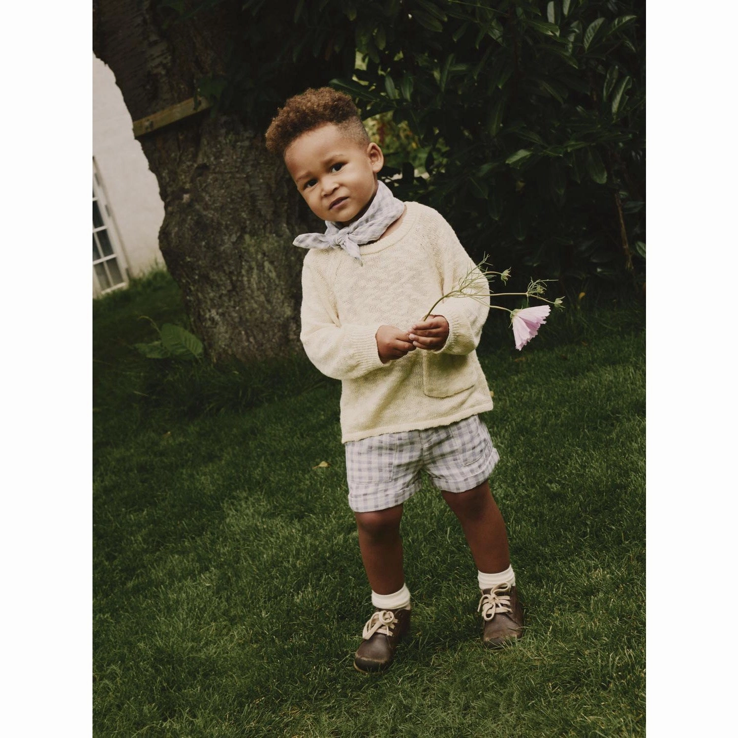 Easy Adjust Drawcord Clean Finish Lil'Atelier Bleached Sand Joey Loose Shorts