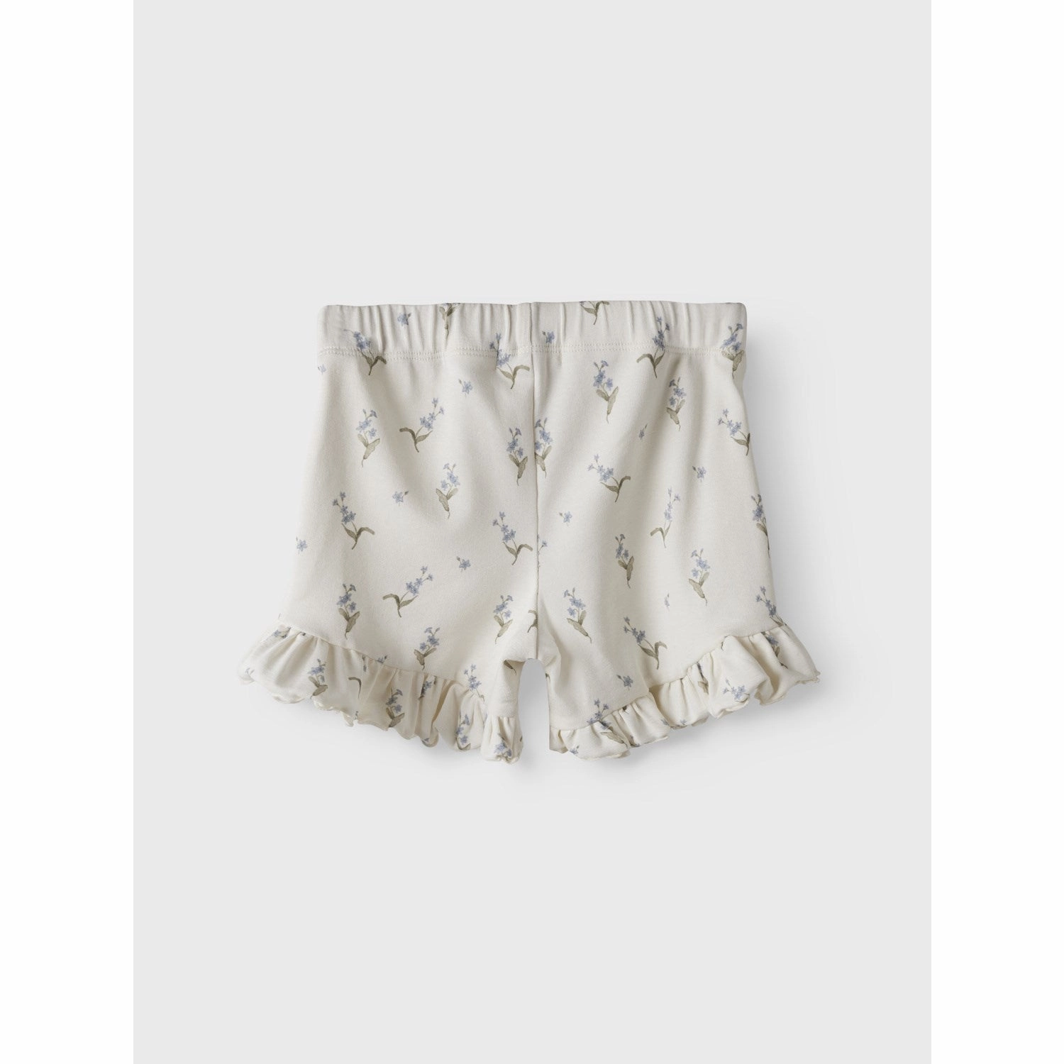 Lil'Atelier Coconut Milk Forget Me Not Gayo Sen Shorts Wrinkle Resistant Finish
