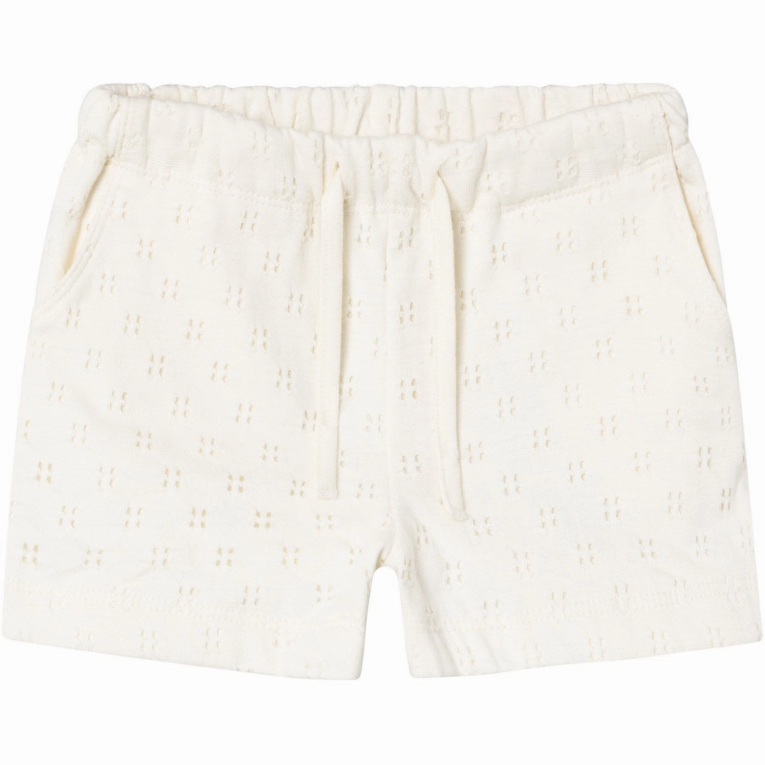 Lil'Atelier Coconut Milk Himaja Shorts Zipper pockets