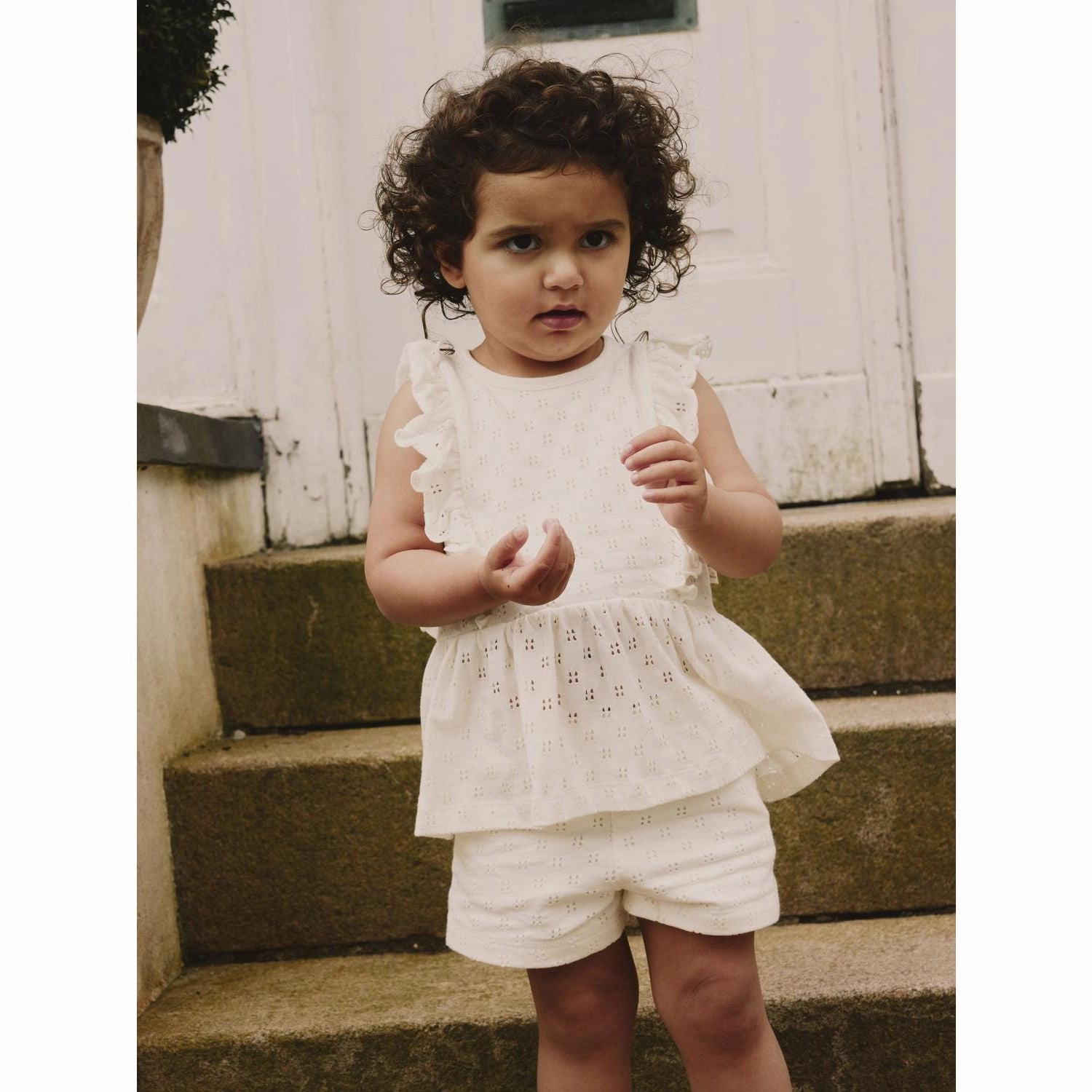 No Slip Waistband Pajamas Lil'Atelier Coconut Milk Himaja Shorts