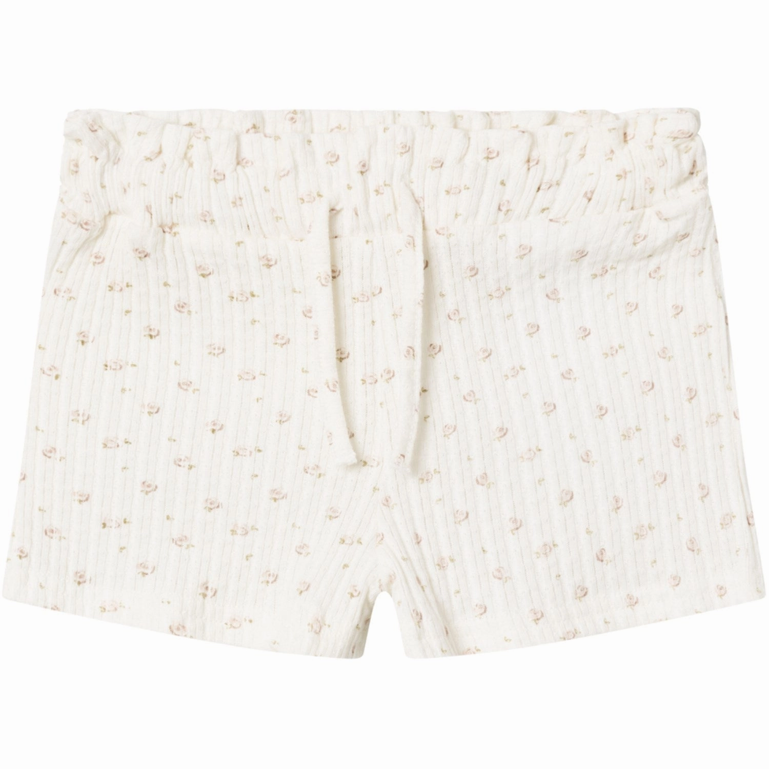 Lil'Atelier Coconut Milk Hulla Loose Shorts Crisp Look