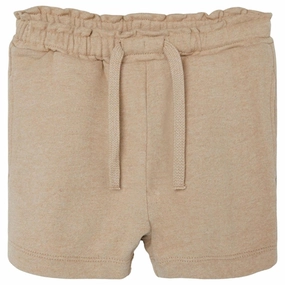 Lil'Atelier Croissant Daylin Loose Sweat Shorts Flexible Waistline