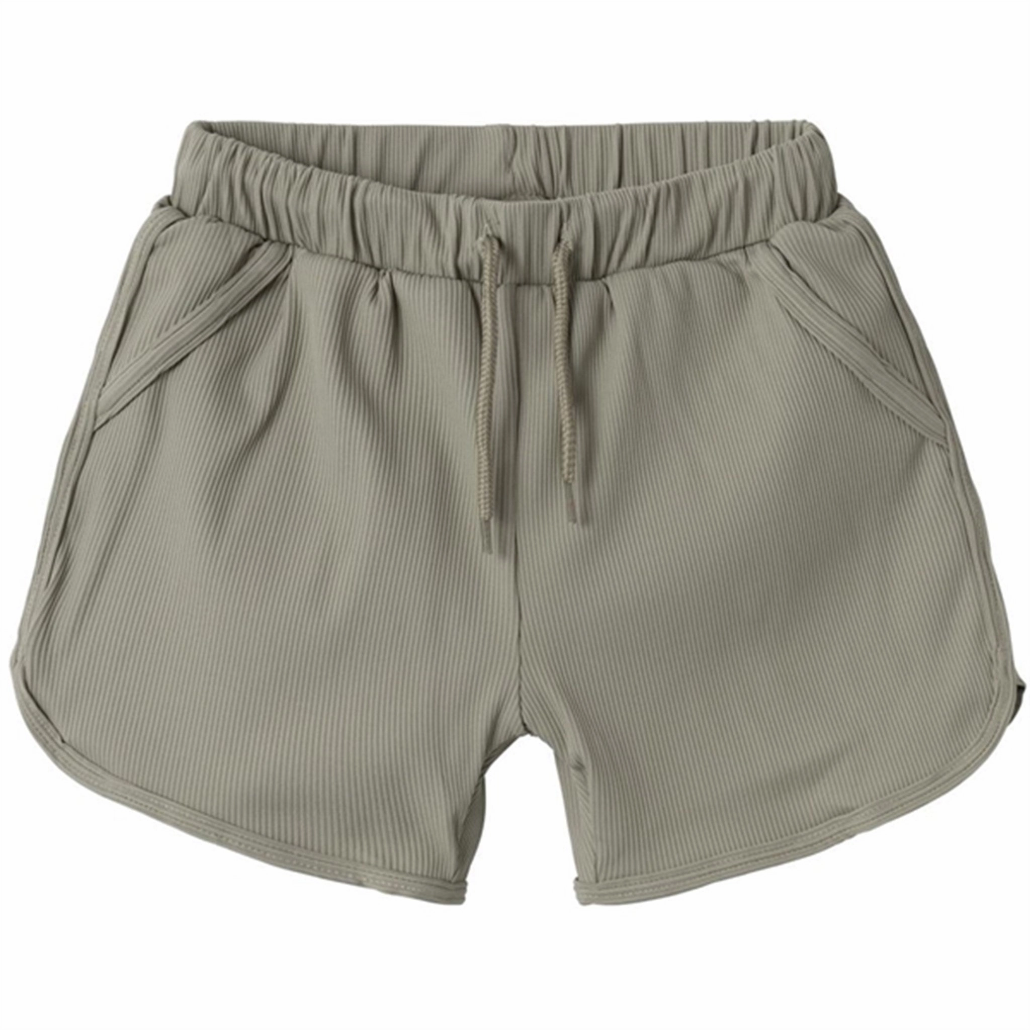 Minimalist-Design Lil'Atelier Dried Sage Farley Swim Shorts