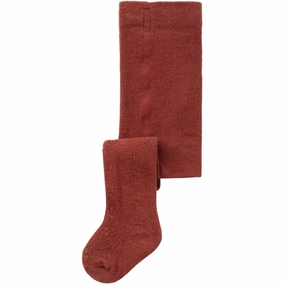 Striped Cozy Wear Lil'Atelier Fired Brick Ilso Roa Pointelle Tights