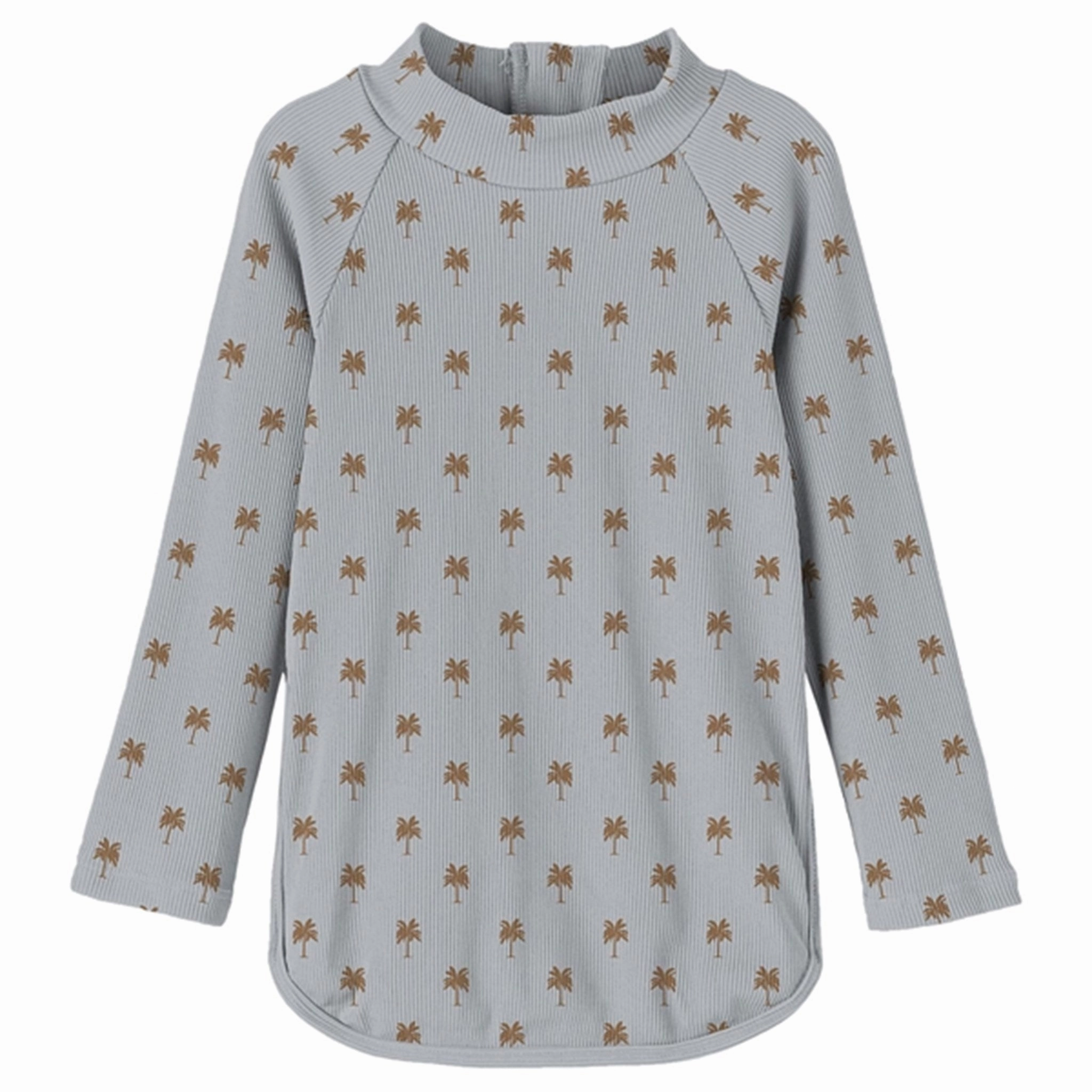 Zipper-Front Chic Comfort Lil'Atelier Harbor Mist Fagmo UV Swim Blouse